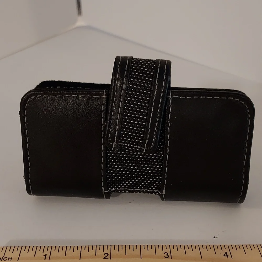 VTG Leather Flip Phone / Pager Case with Belt Clip